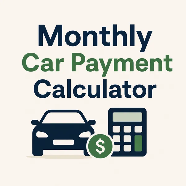 Monthly Car Payment Calculator illustration