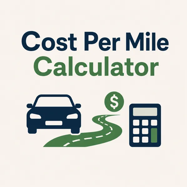 Cost Per Mile Calculator illustration
